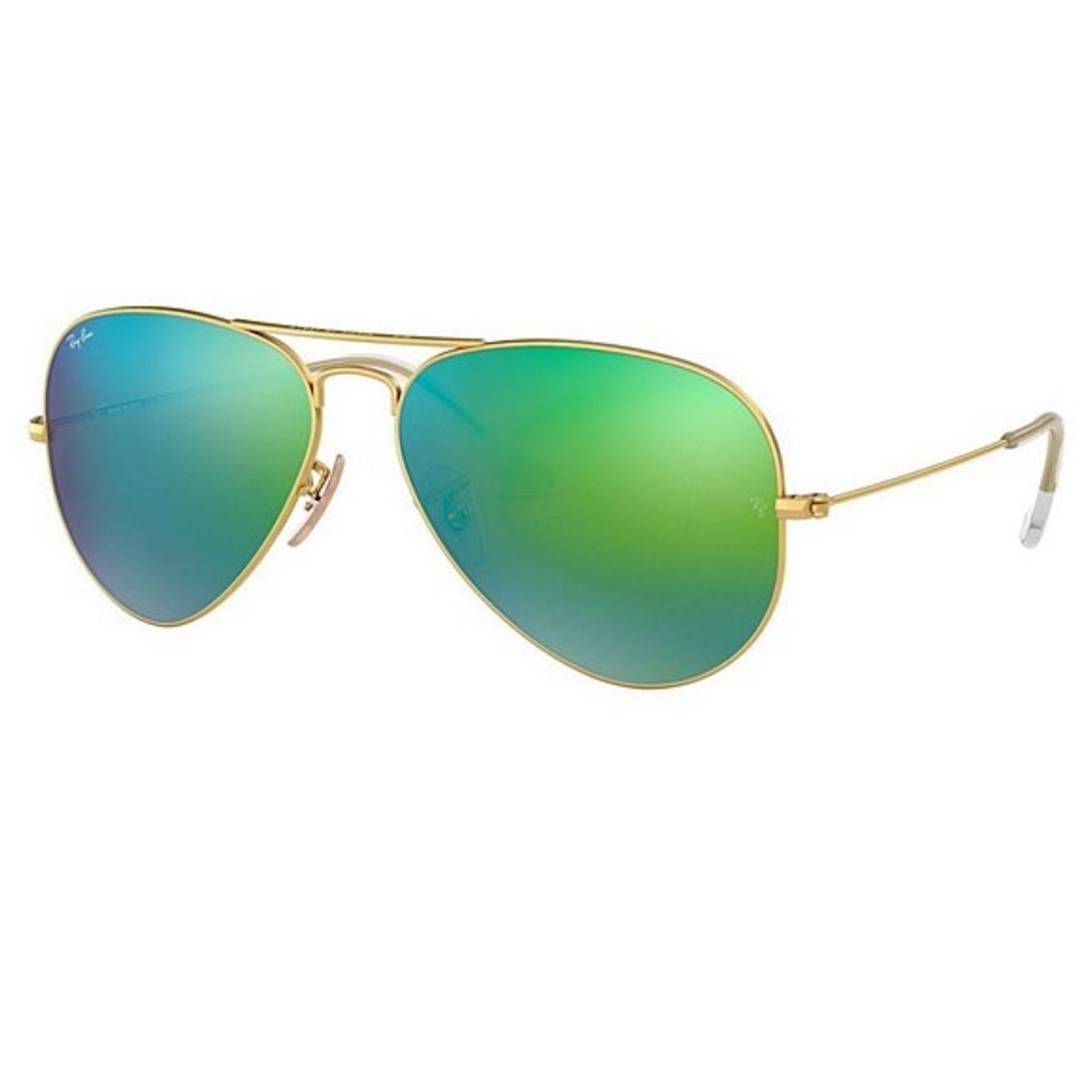 Ray Ban Green Mirror Aviator Sunglasses